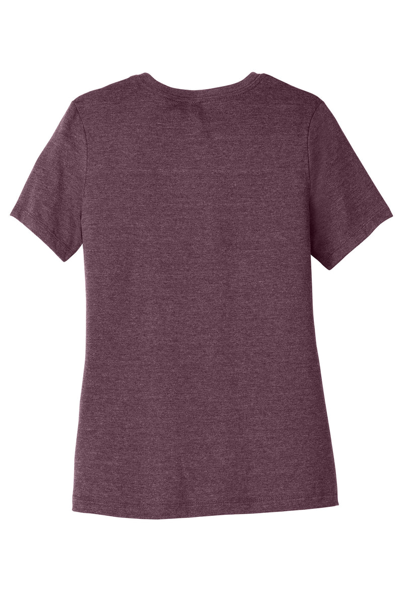BELLA+CANVAS Women's Relaxed CVC Tee - Heather Maroon