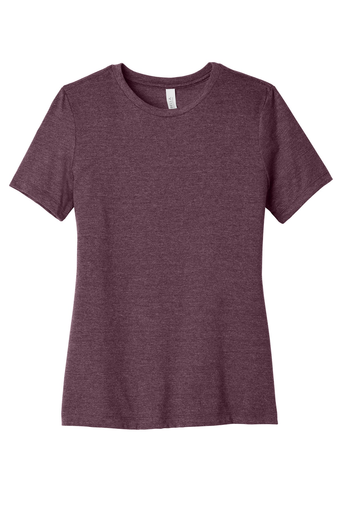 BELLA+CANVAS Women's Relaxed CVC Tee - Heather Maroon