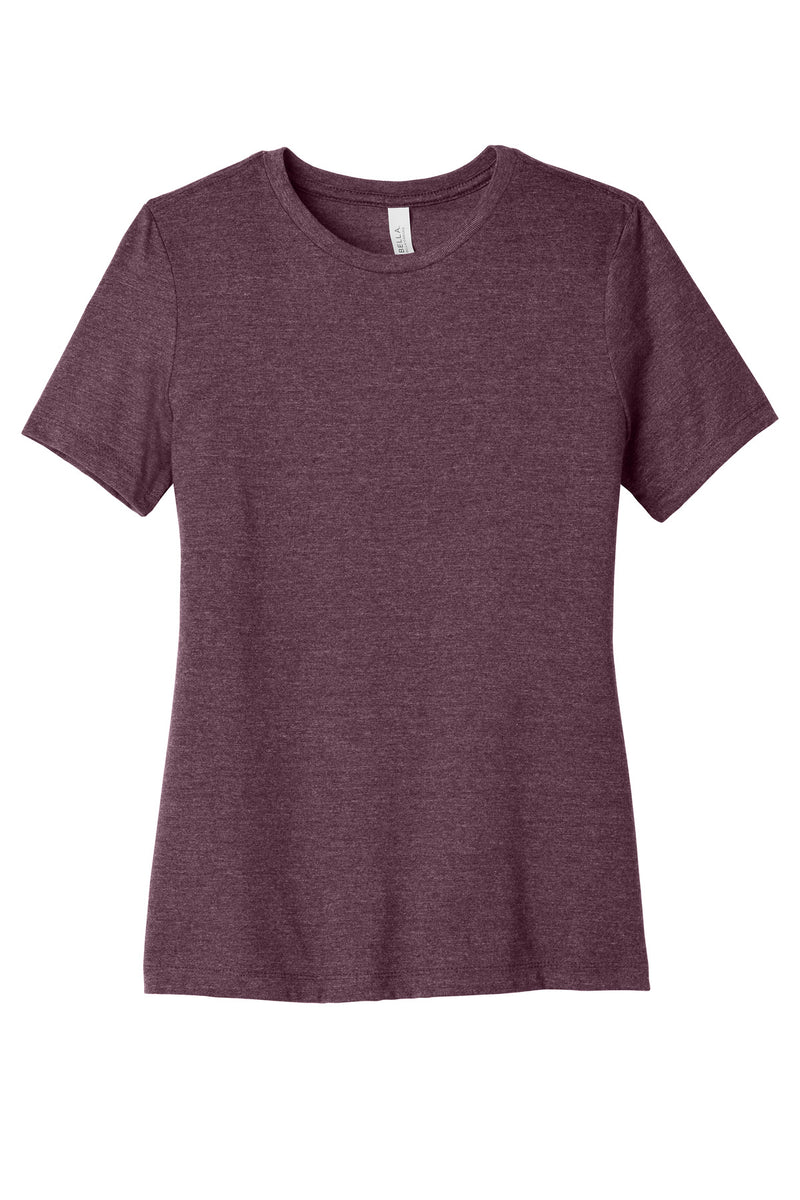 BELLA+CANVAS Women's Relaxed CVC Tee - Heather Maroon