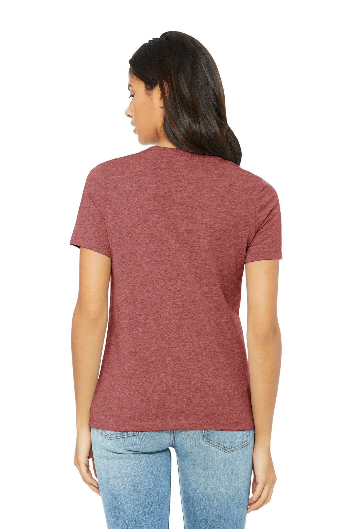 BELLA+CANVAS Women's Relaxed CVC Tee - Heather Mauve