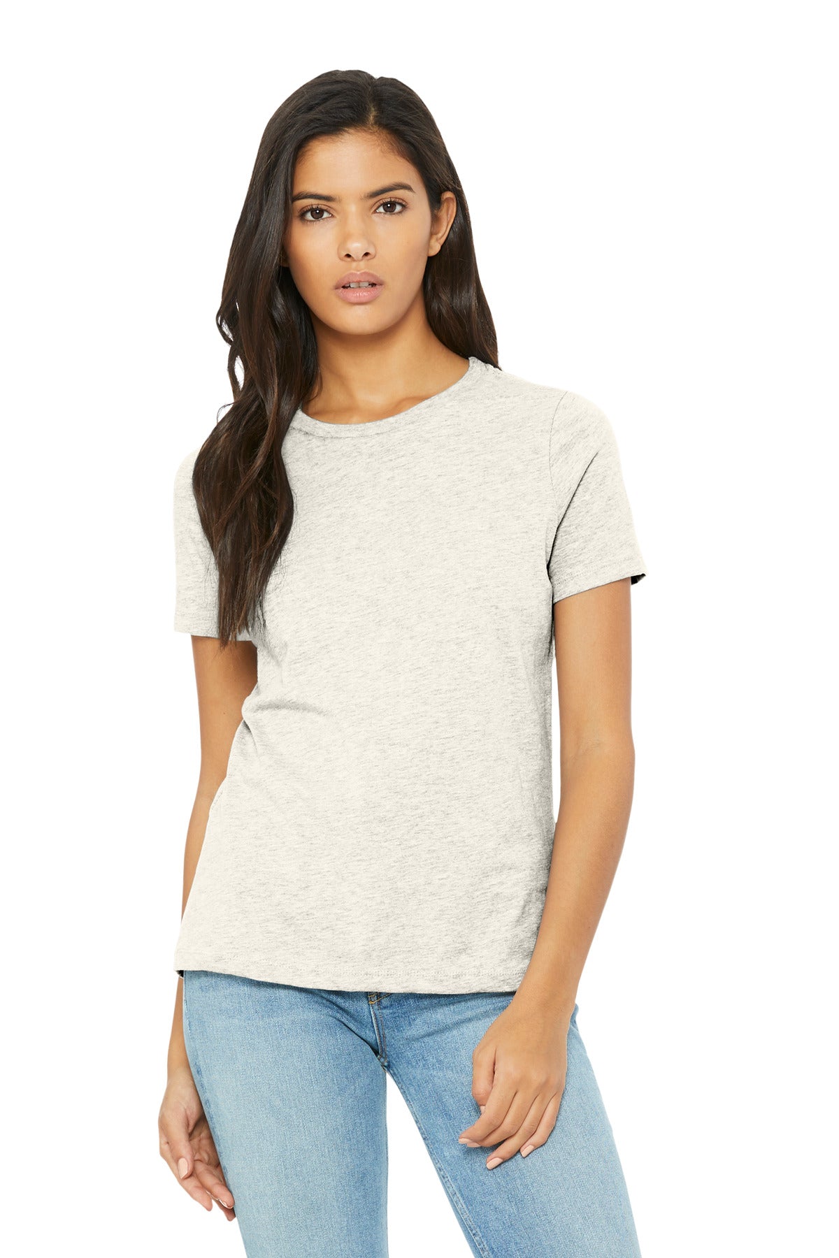 BELLA+CANVAS Women's Relaxed CVC Tee - Heather Natural