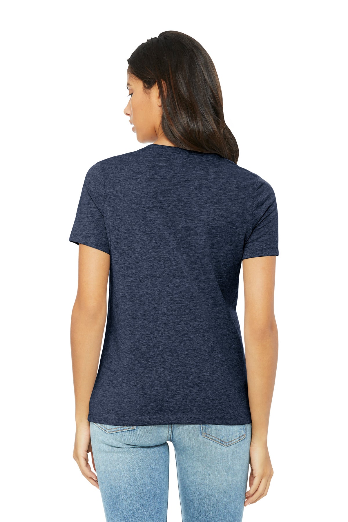 BELLA+CANVAS Women's Relaxed CVC Tee - Heather Navy