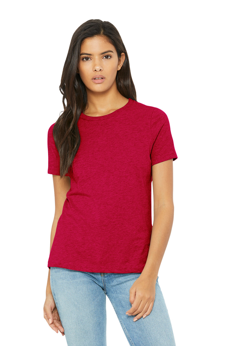 BELLA+CANVAS Women's Relaxed CVC Tee - Heather Red