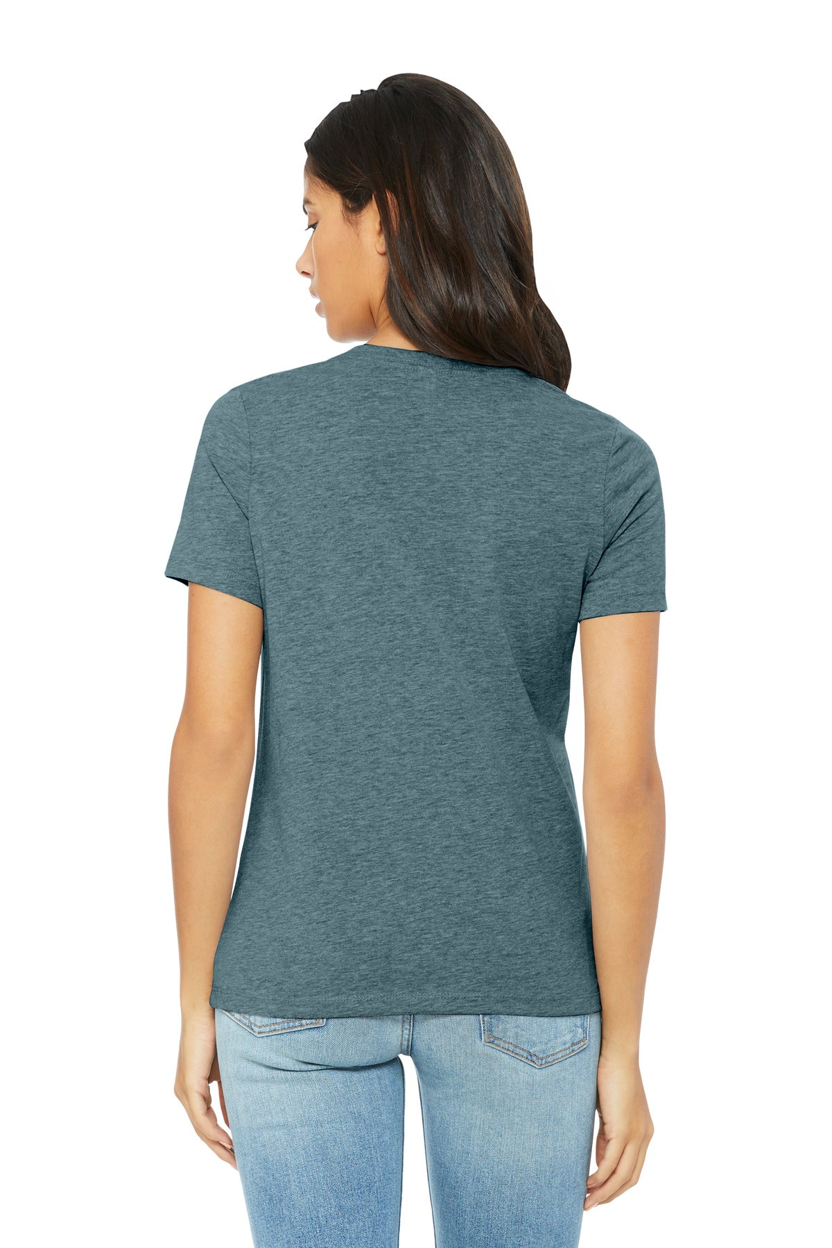BELLA+CANVAS Women's Relaxed CVC Tee - Heather Slate