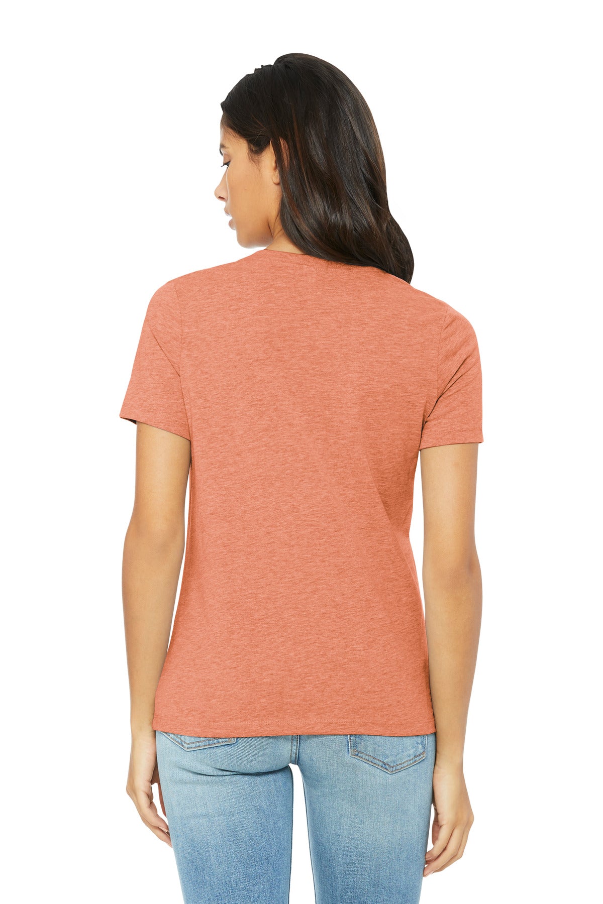 BELLA+CANVAS Women's Relaxed CVC Tee - Heather Sunset
