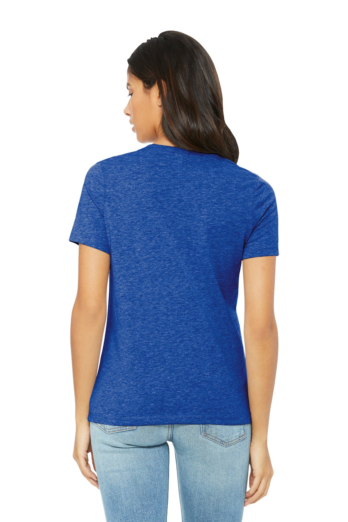 BELLA+CANVAS Women's Relaxed CVC Tee - Heather True Royal