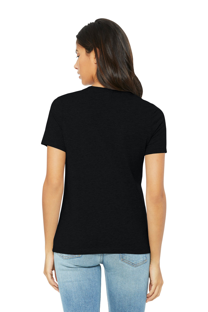 BELLA+CANVAS Women's Relaxed CVC Tee - Solid Black Blend