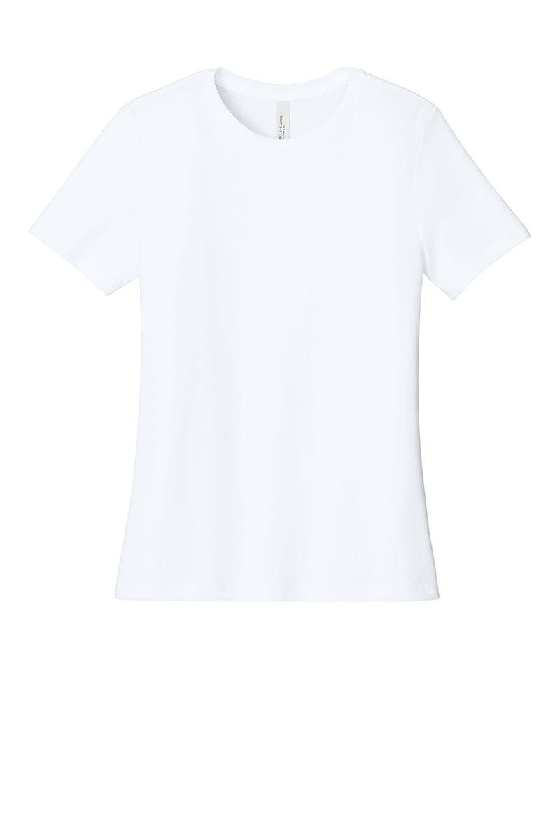 BELLA+CANVAS Women's Relaxed CVC Tee - Solid White Blend