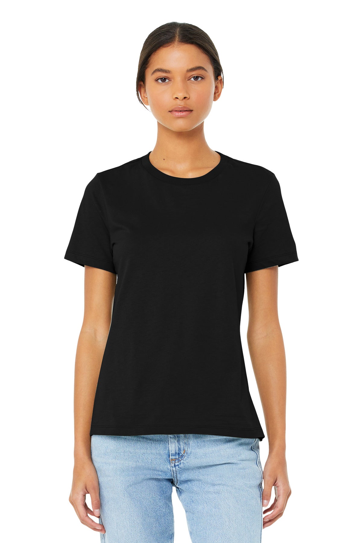 BELLA+CANVAS  Women's Relaxed Jersey Short Sleeve Tee - Black