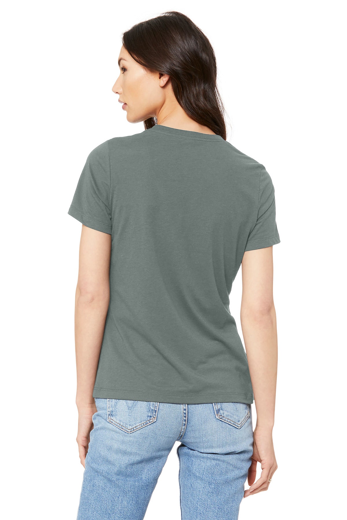 BELLA+CANVAS  Women's Relaxed Jersey Short Sleeve Tee - Blue Storm