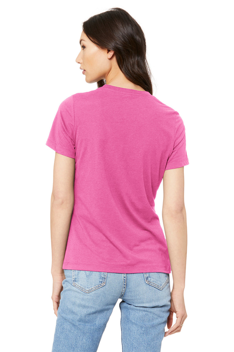 BELLA+CANVAS  Women's Relaxed Jersey Short Sleeve Tee - Charity Pink