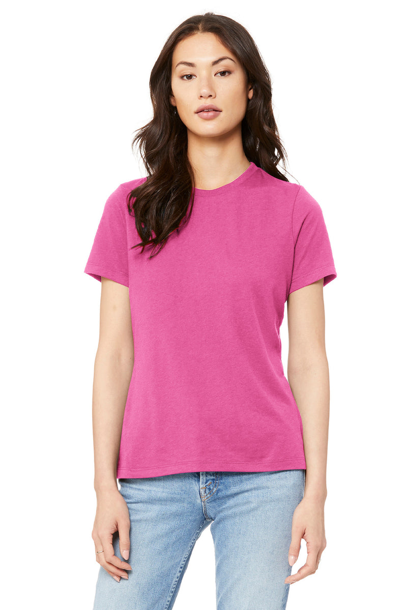 BELLA+CANVAS  Women's Relaxed Jersey Short Sleeve Tee - Charity Pink
