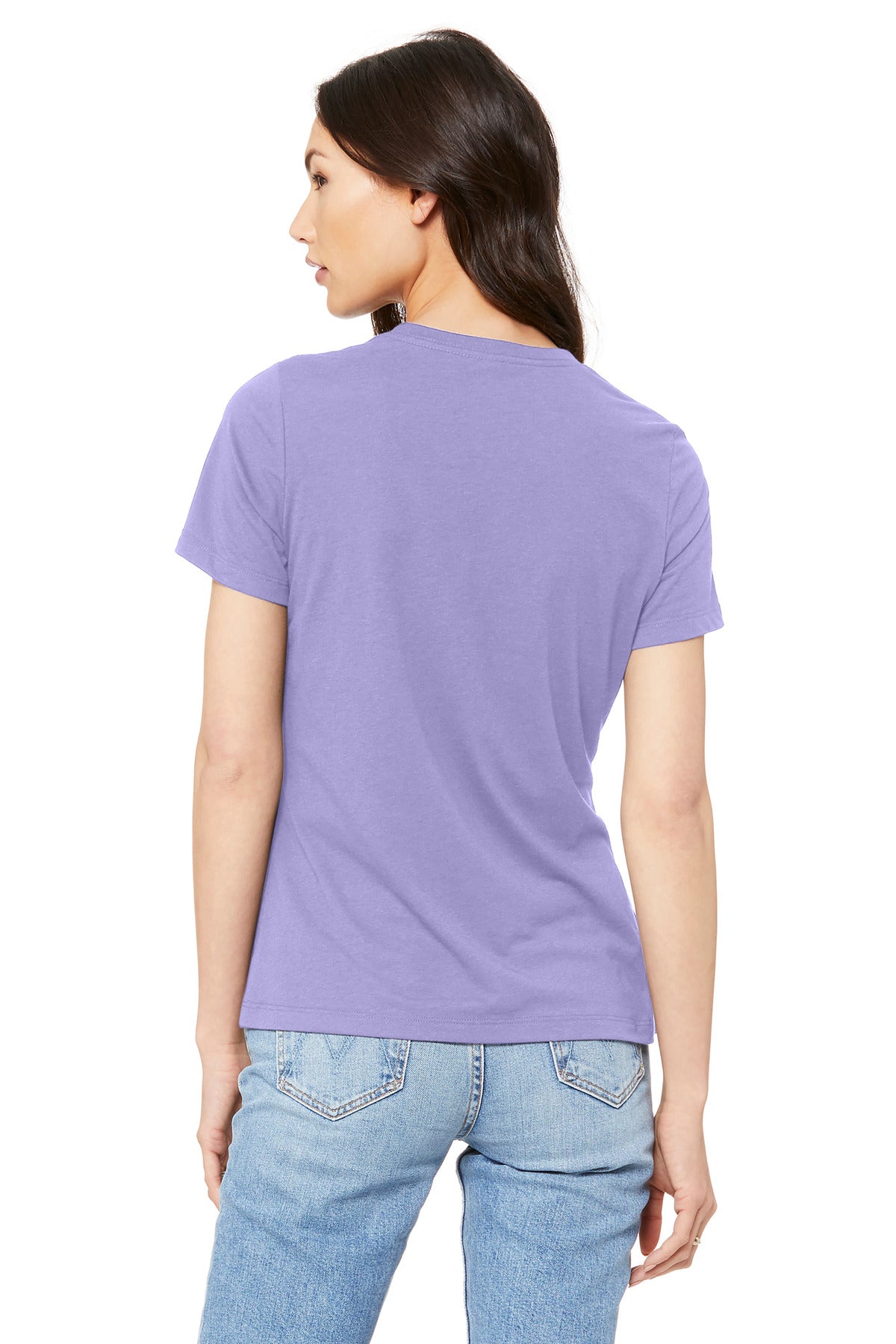 BELLA+CANVAS  Women's Relaxed Jersey Short Sleeve Tee - Dark Lavender