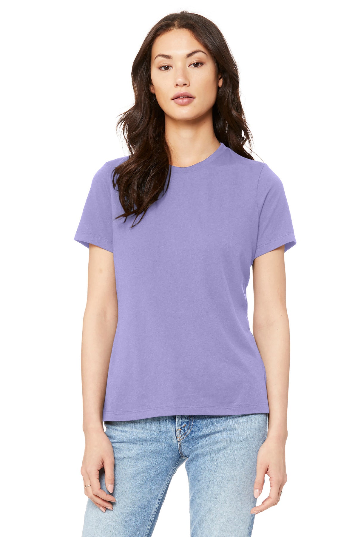 BELLA+CANVAS  Women's Relaxed Jersey Short Sleeve Tee - Dark Lavender