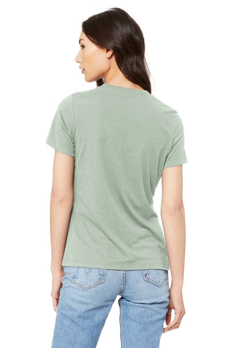 BELLA+CANVAS  Women's Relaxed Jersey Short Sleeve Tee - Dusty Blue