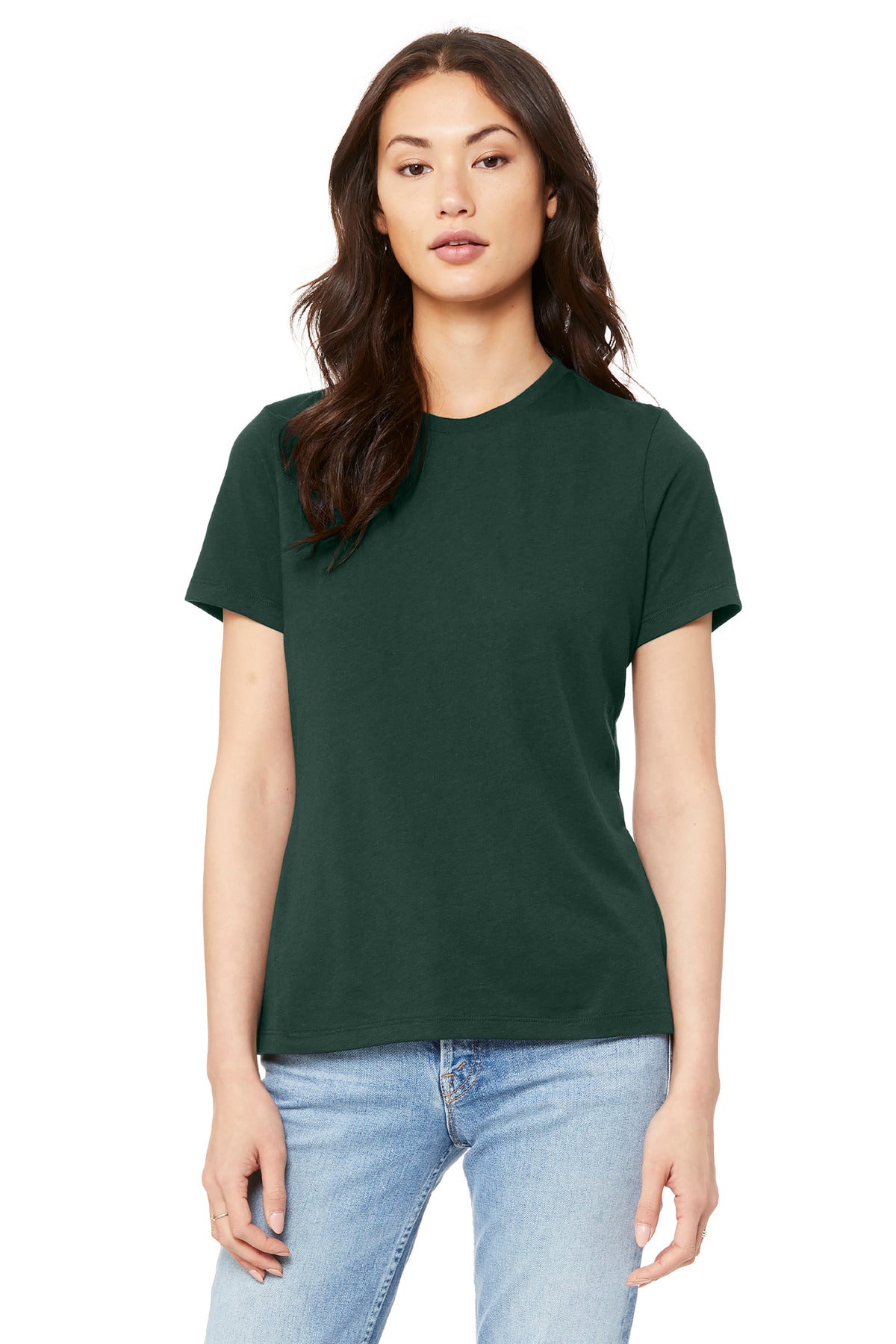BELLA+CANVAS  Women's Relaxed Jersey Short Sleeve Tee - Forest