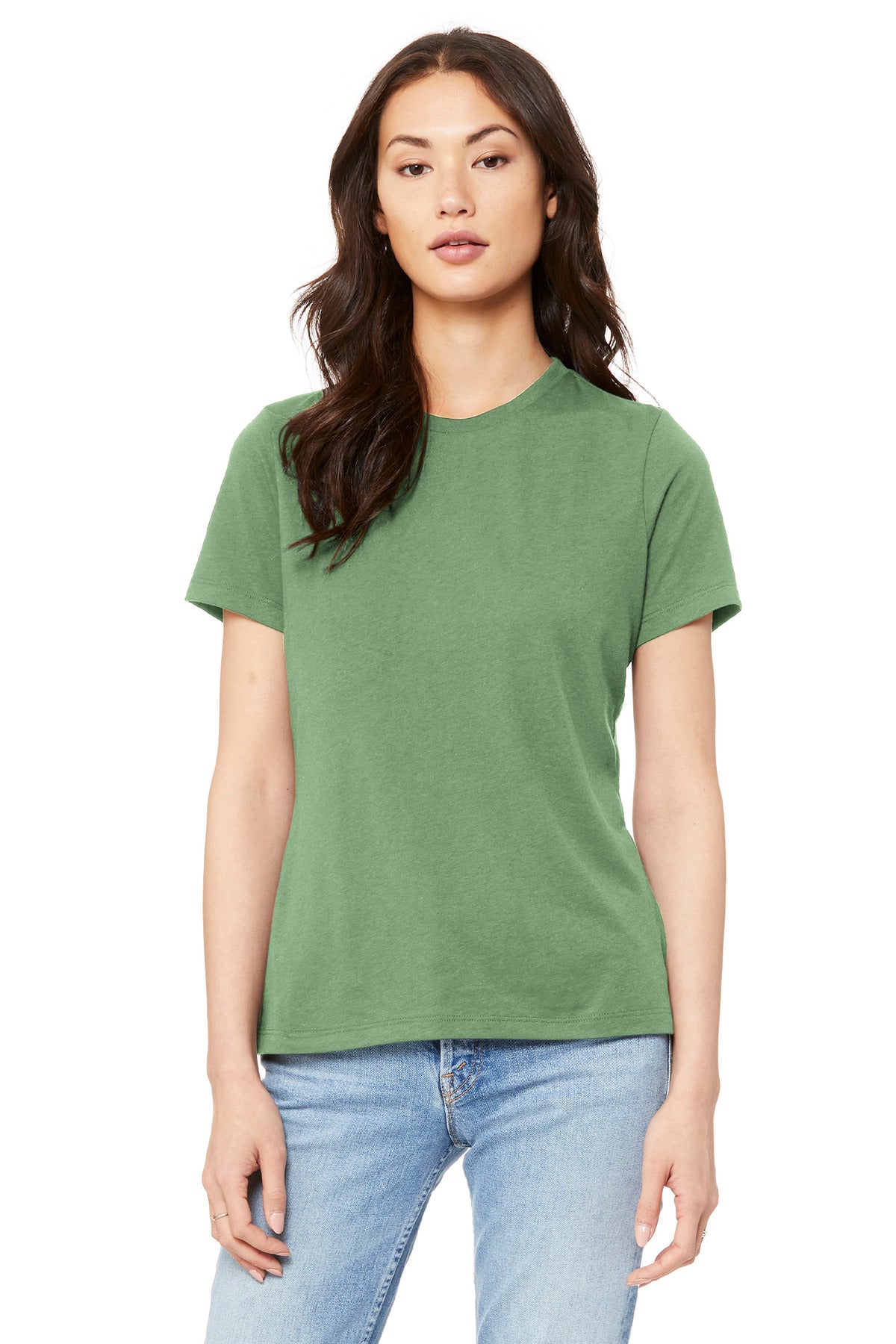 BELLA+CANVAS  Women's Relaxed Jersey Short Sleeve Tee - Leaf