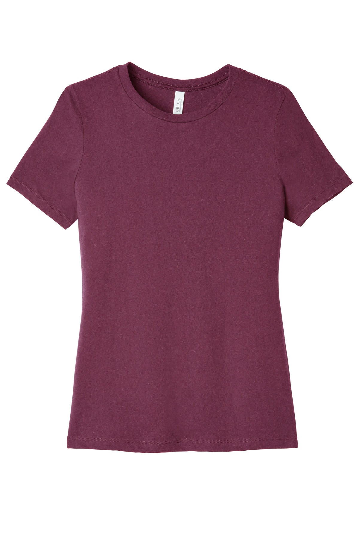 BELLA+CANVAS  Women's Relaxed Jersey Short Sleeve Tee - Maroon