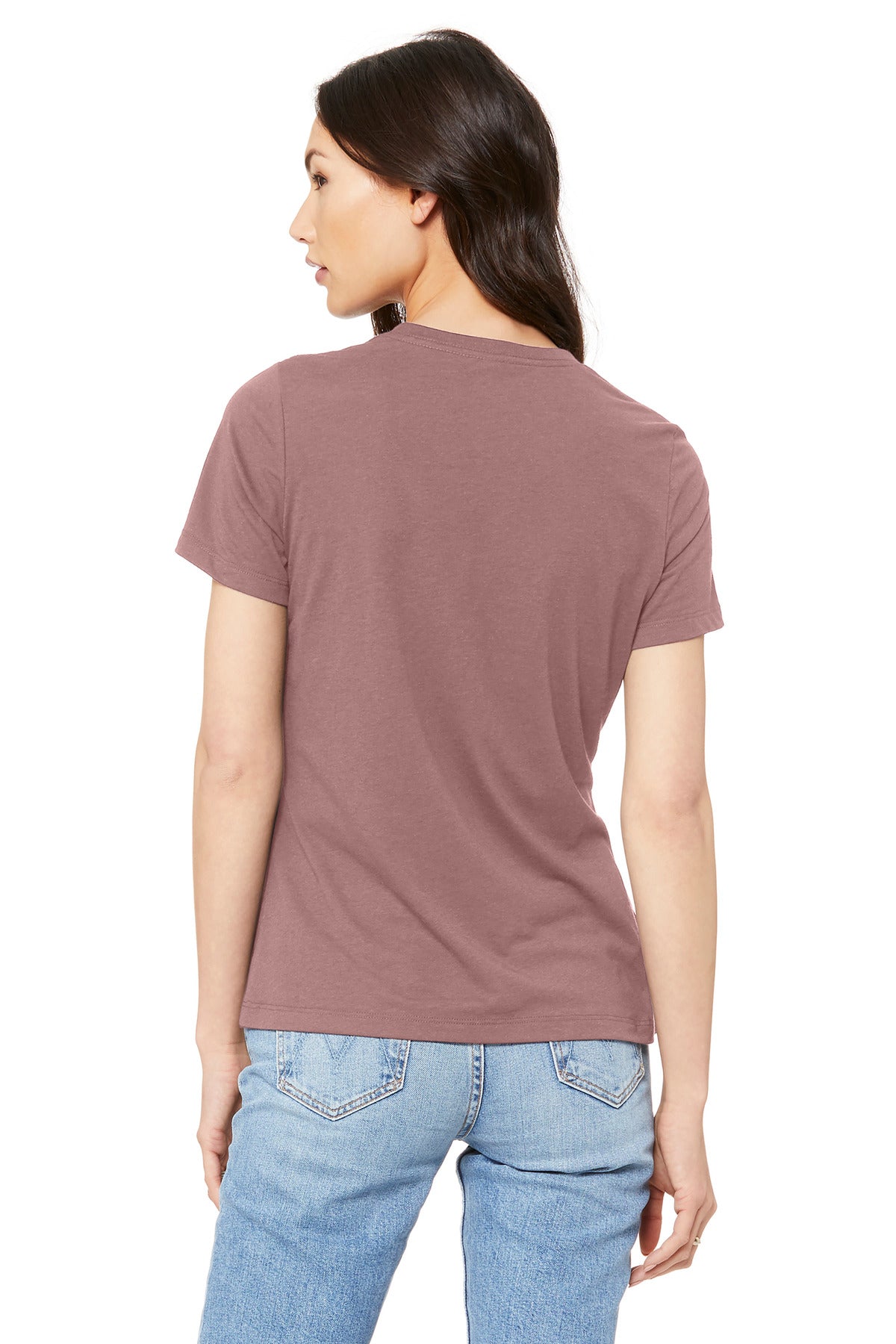 BELLA+CANVAS  Women's Relaxed Jersey Short Sleeve Tee - Mauve