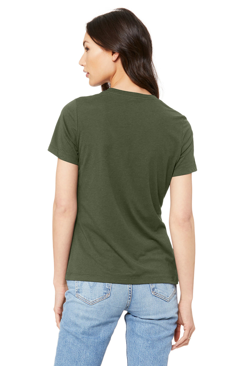 BELLA+CANVAS  Women's Relaxed Jersey Short Sleeve Tee - Military Green
