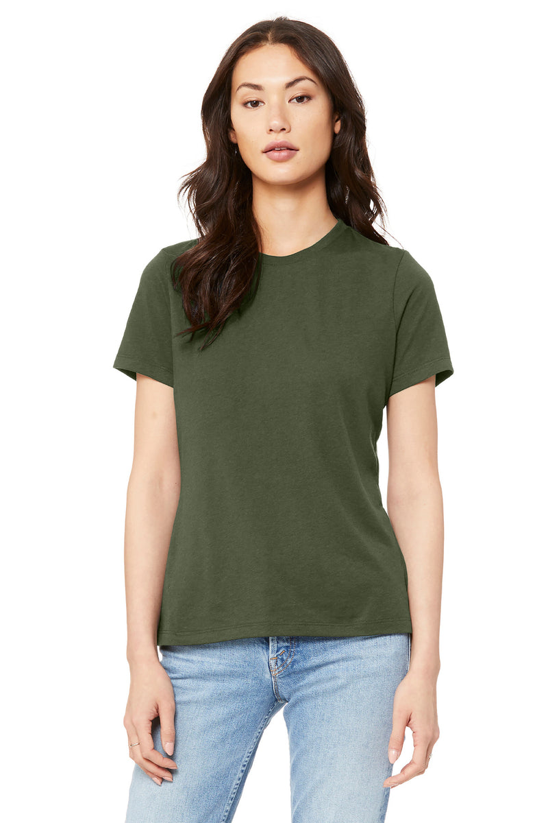 BELLA+CANVAS  Women's Relaxed Jersey Short Sleeve Tee - Military Green