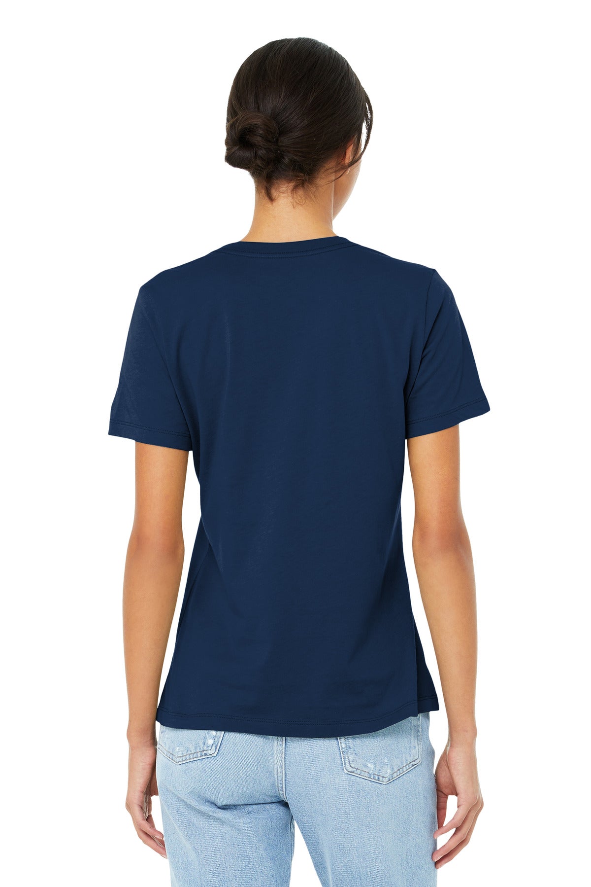 BELLA+CANVAS  Women's Relaxed Jersey Short Sleeve Tee - Navy