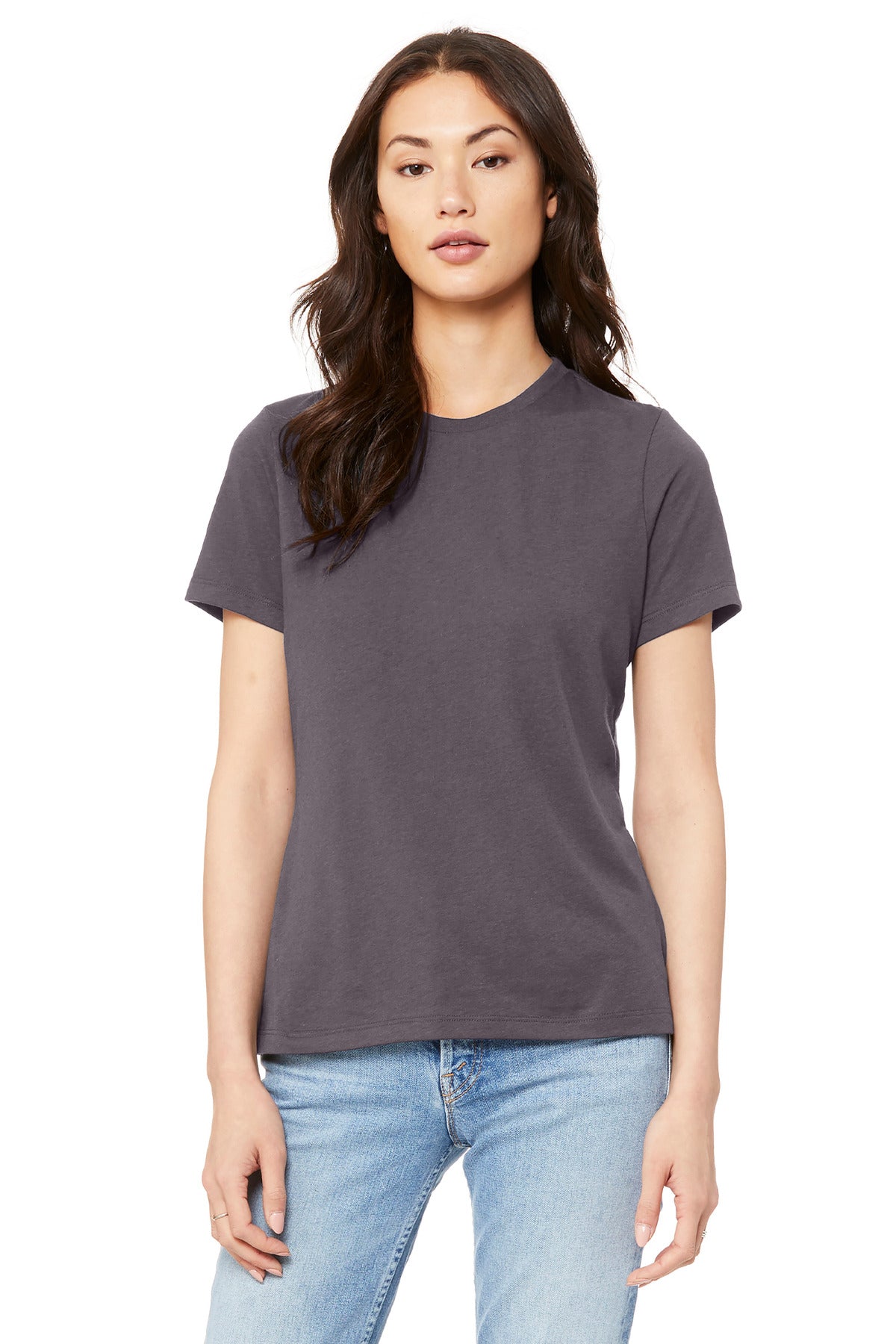 BELLA+CANVAS  Women's Relaxed Jersey Short Sleeve Tee - Purple Storm