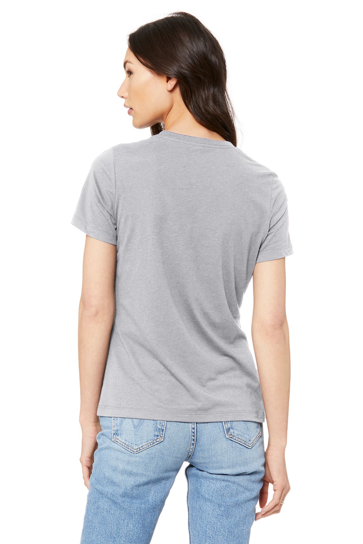 BELLA+CANVAS  Women's Relaxed Jersey Short Sleeve Tee - Solid Athletic Grey