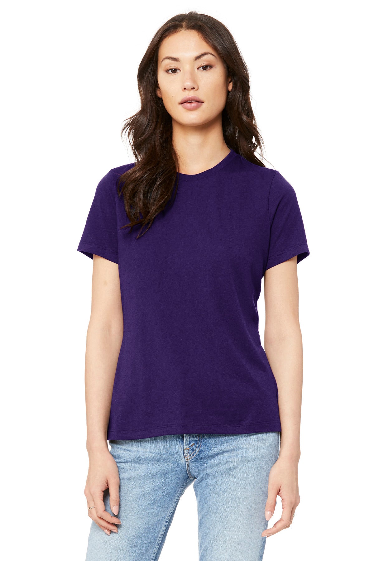 BELLA+CANVAS  Women's Relaxed Jersey Short Sleeve Tee - Team Purple