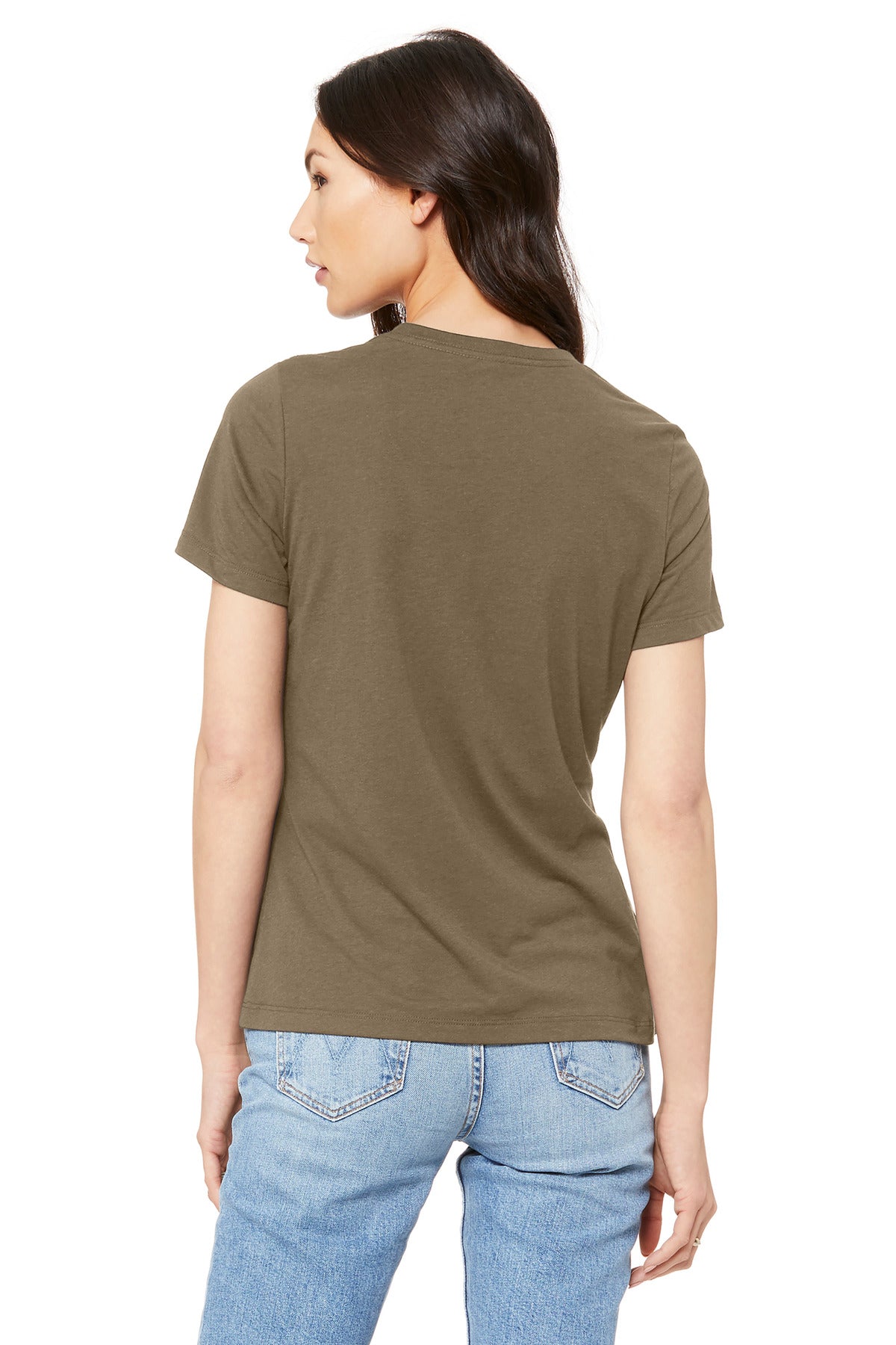 BELLA+CANVAS  Women's Relaxed Jersey Short Sleeve Tee - Vintage Brown