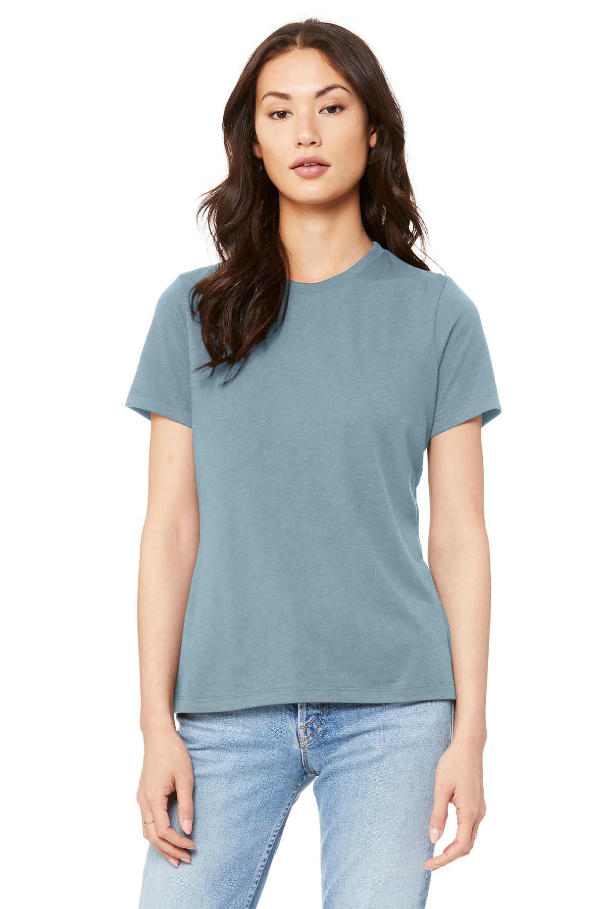 BELLA+CANVAS  Women's Relaxed Jersey Short Sleeve Tee - Vintage Denim