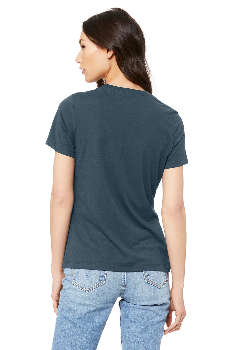 BELLA+CANVAS  Women's Relaxed Jersey Short Sleeve Tee - Vintage Navy