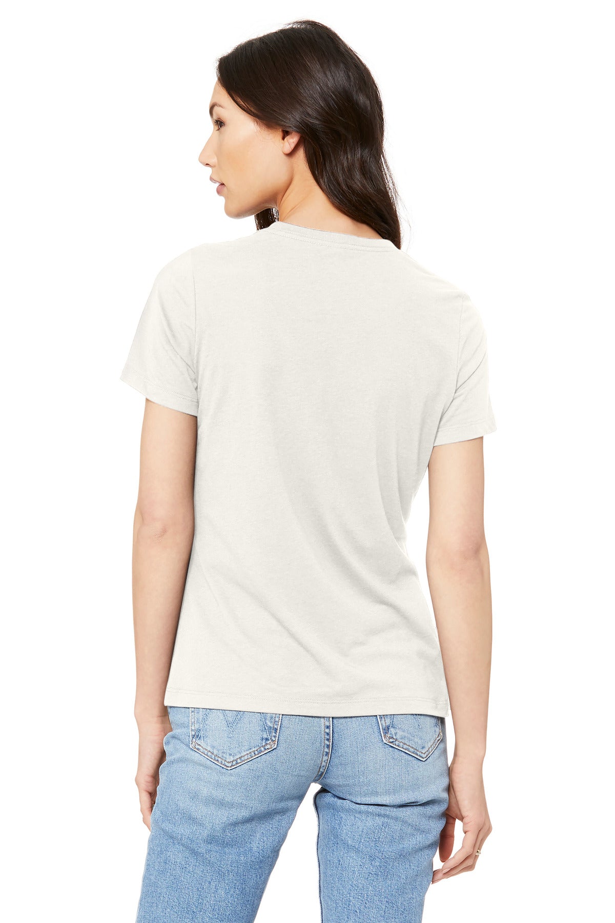 BELLA+CANVAS  Women's Relaxed Jersey Short Sleeve Tee - Vintage White