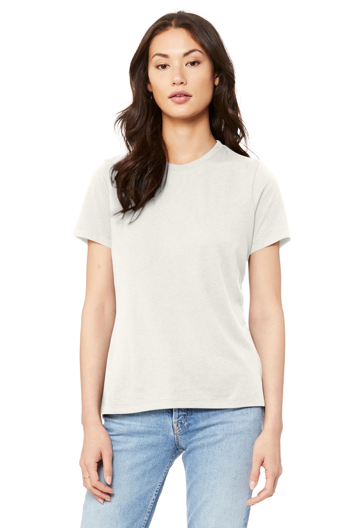 BELLA+CANVAS  Women's Relaxed Jersey Short Sleeve Tee - Vintage White