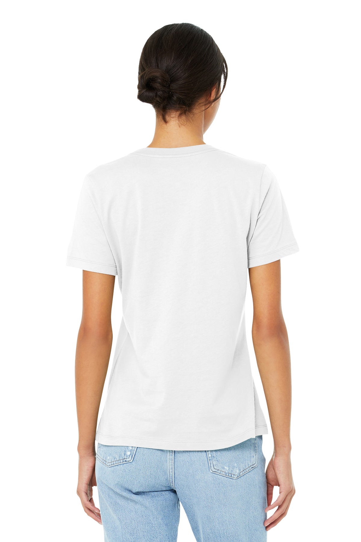 BELLA+CANVAS  Women's Relaxed Jersey Short Sleeve Tee - White