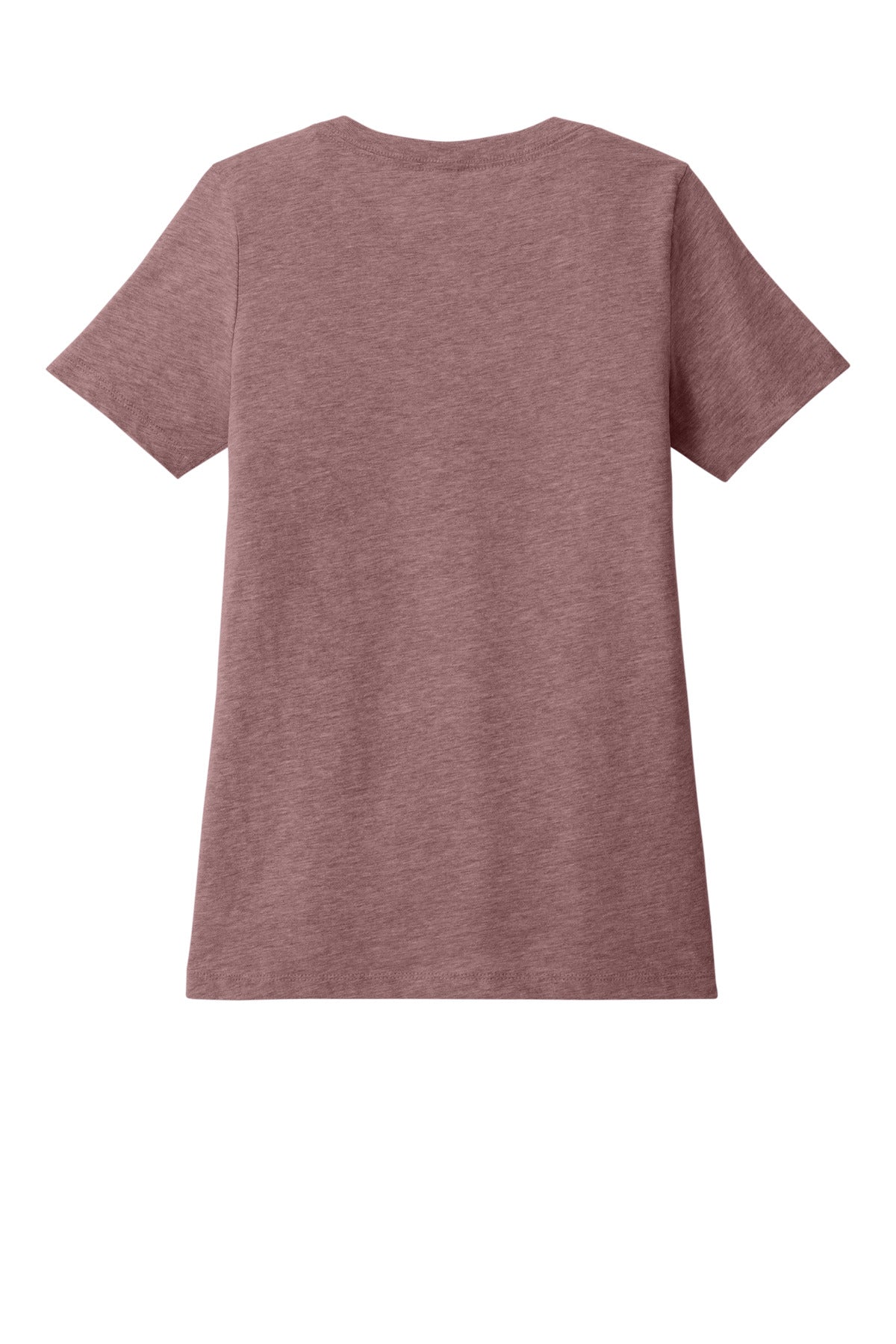 BELLA+CANVAS Women's Relaxed Heather CVC V-Neck Tee - Heather Mauve