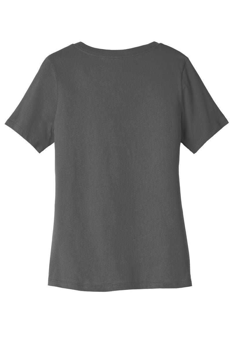 BELLA+CANVAS  Women's Relaxed Jersey Short Sleeve V-Neck Tee - Asphalt