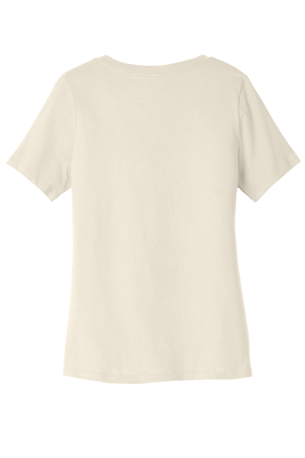 BELLA+CANVAS  Women's Relaxed Jersey Short Sleeve V-Neck Tee - Natural