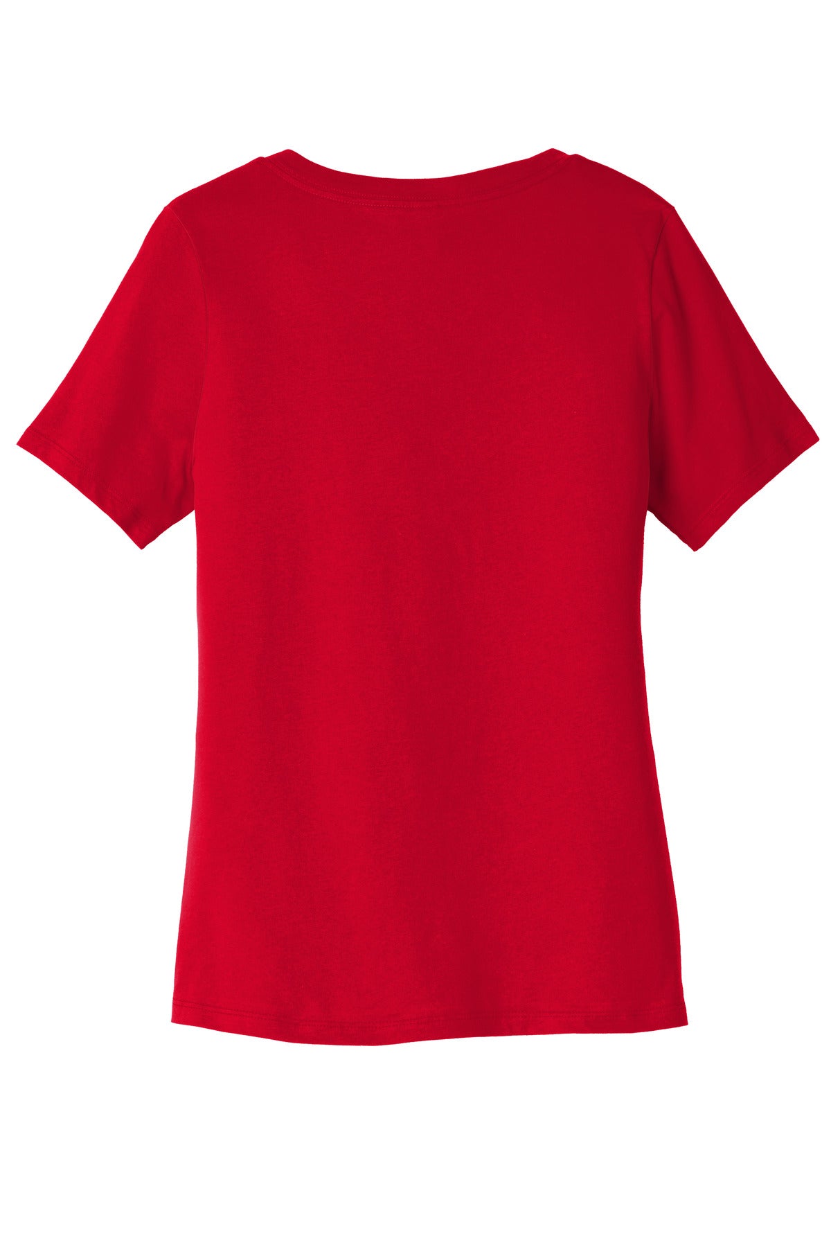 BELLA+CANVAS  Women's Relaxed Jersey Short Sleeve V-Neck Tee - Red