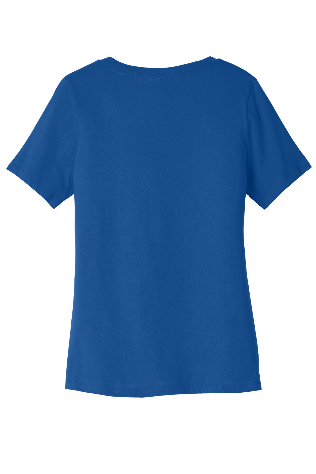 BELLA+CANVAS  Women's Relaxed Jersey Short Sleeve V-Neck Tee - True Royal