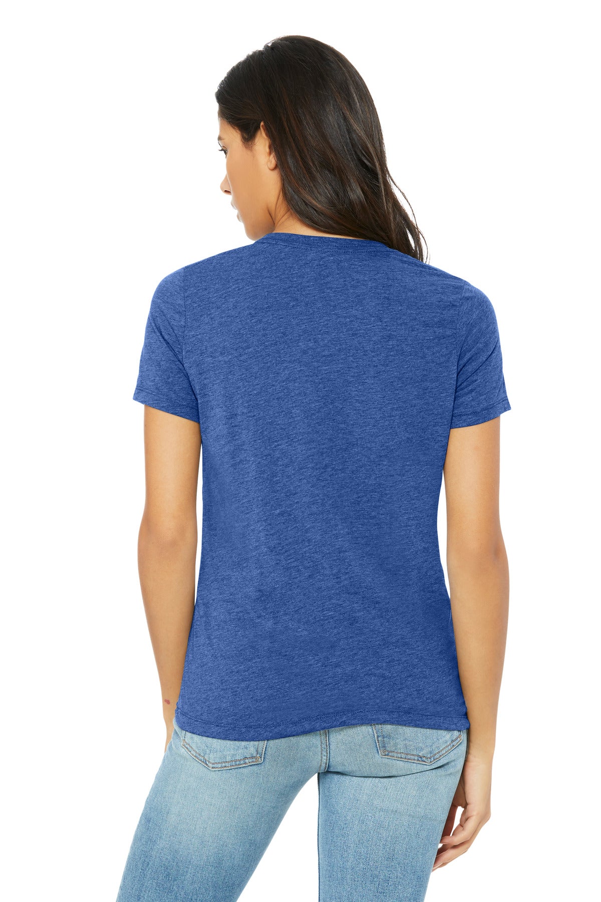 BELLA+CANVAS Women's Relaxed Triblend Tee - Blue Triblend