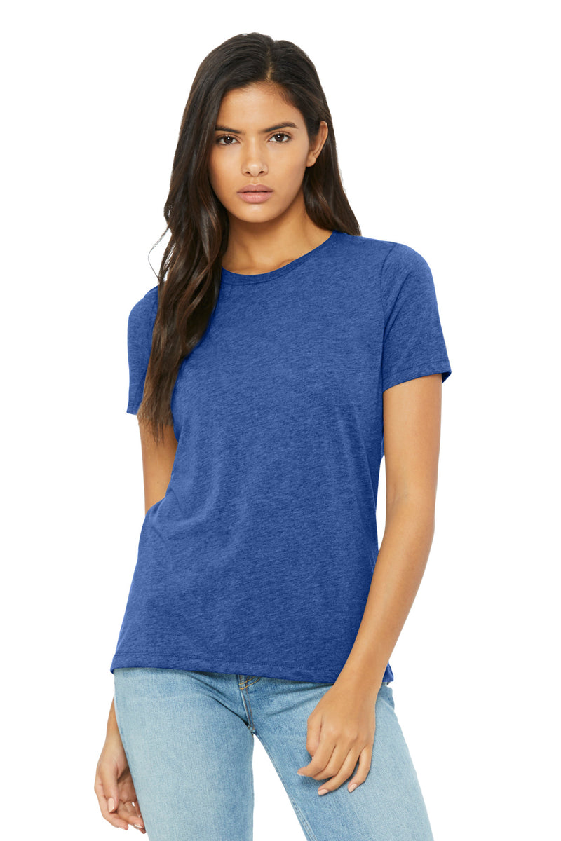 BELLA+CANVAS Women's Relaxed Triblend Tee - Blue Triblend