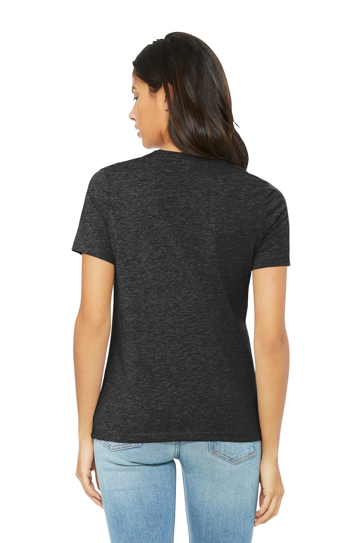 BELLA+CANVAS Women's Relaxed Triblend Tee - Charcoal-Black Triblend