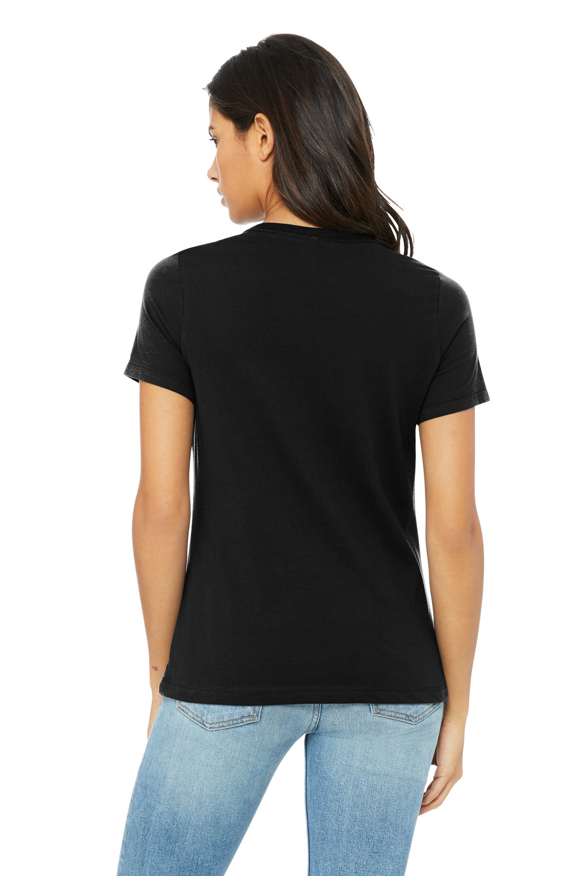 BELLA+CANVAS Women's Relaxed Triblend Tee - Solid Black Triblend