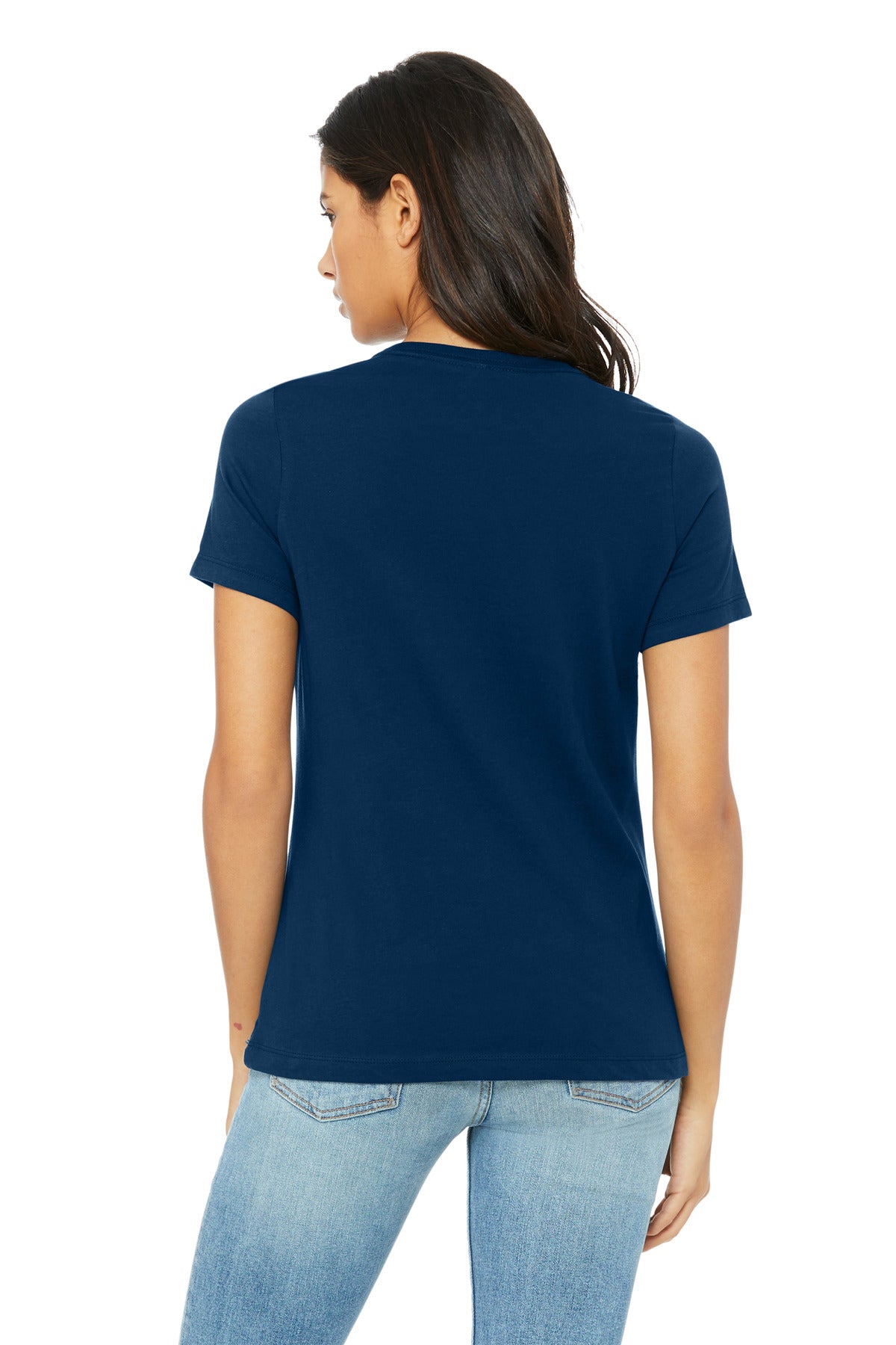 BELLA+CANVAS Women's Relaxed Triblend Tee - Solid Navy Triblend