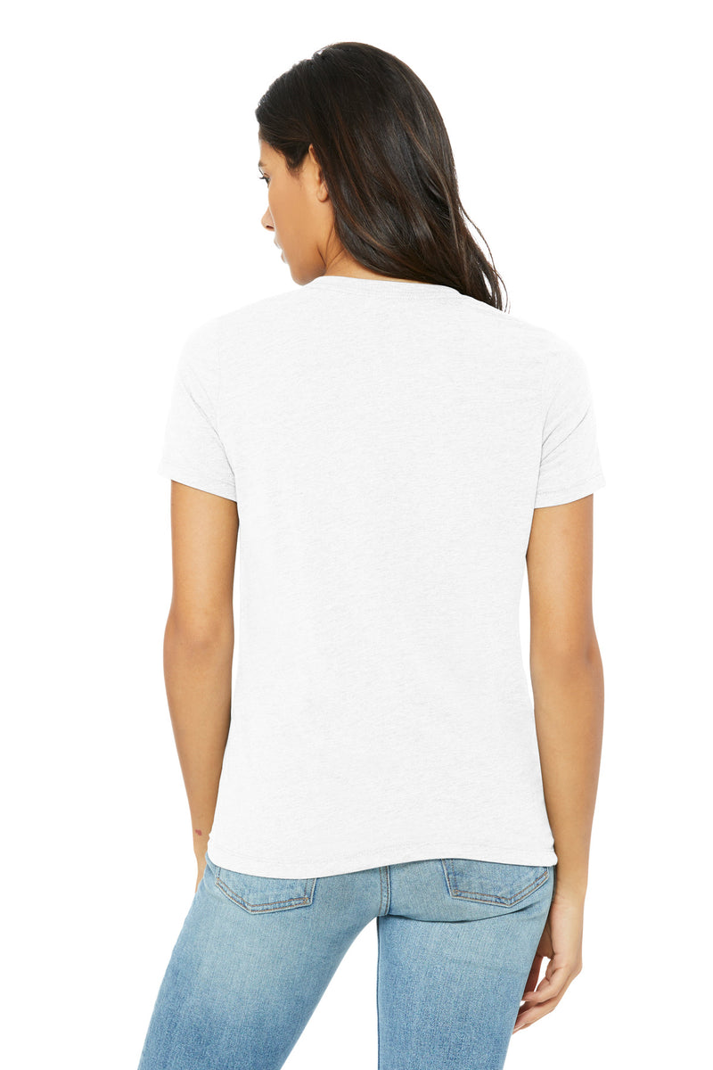 BELLA+CANVAS Women's Relaxed Triblend Tee - Solid White Triblend