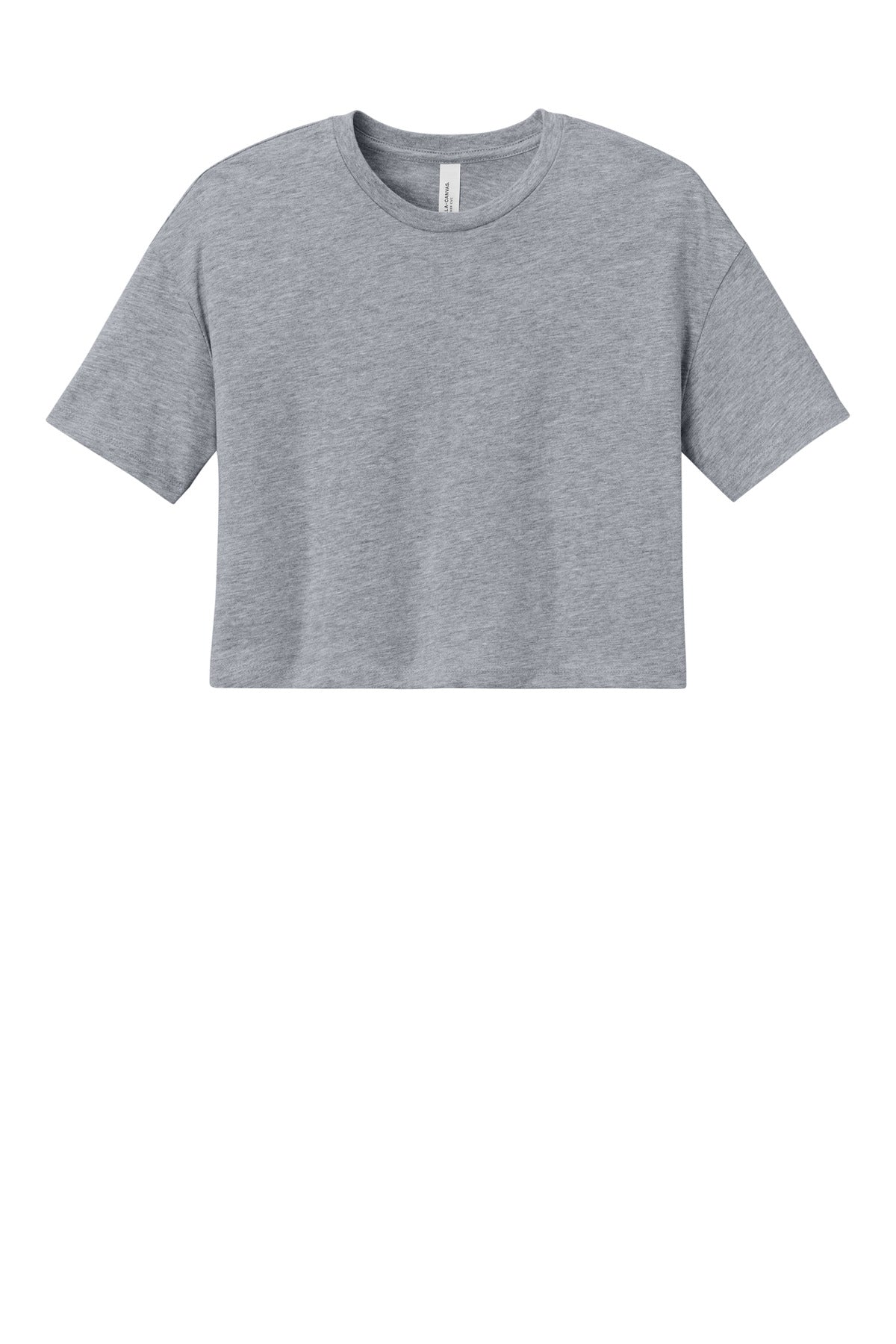 BELLA+CANVAS Women's Jersey Crop Tee - Athletic Heather