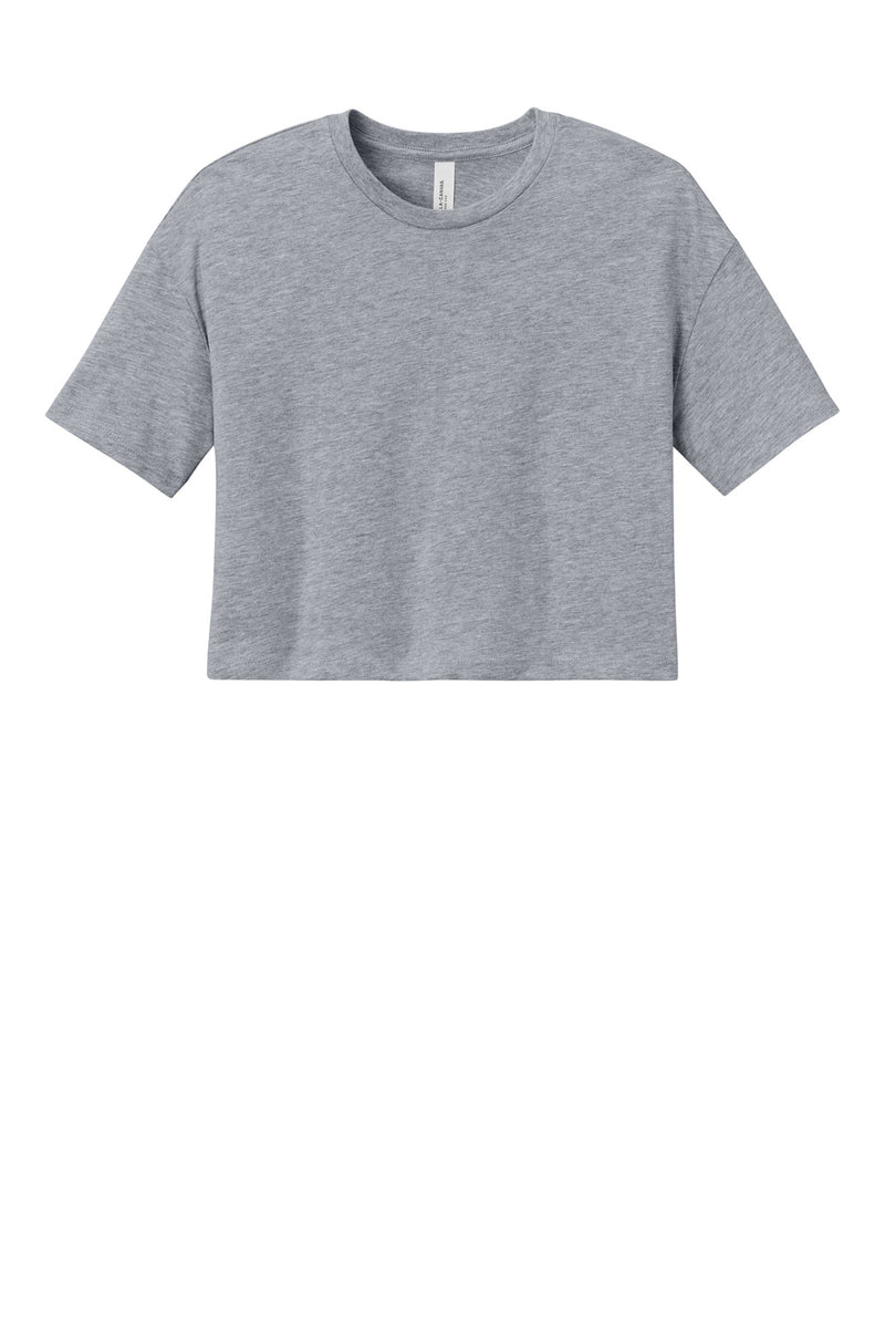 BELLA+CANVAS Women's Jersey Crop Tee - Athletic Heather