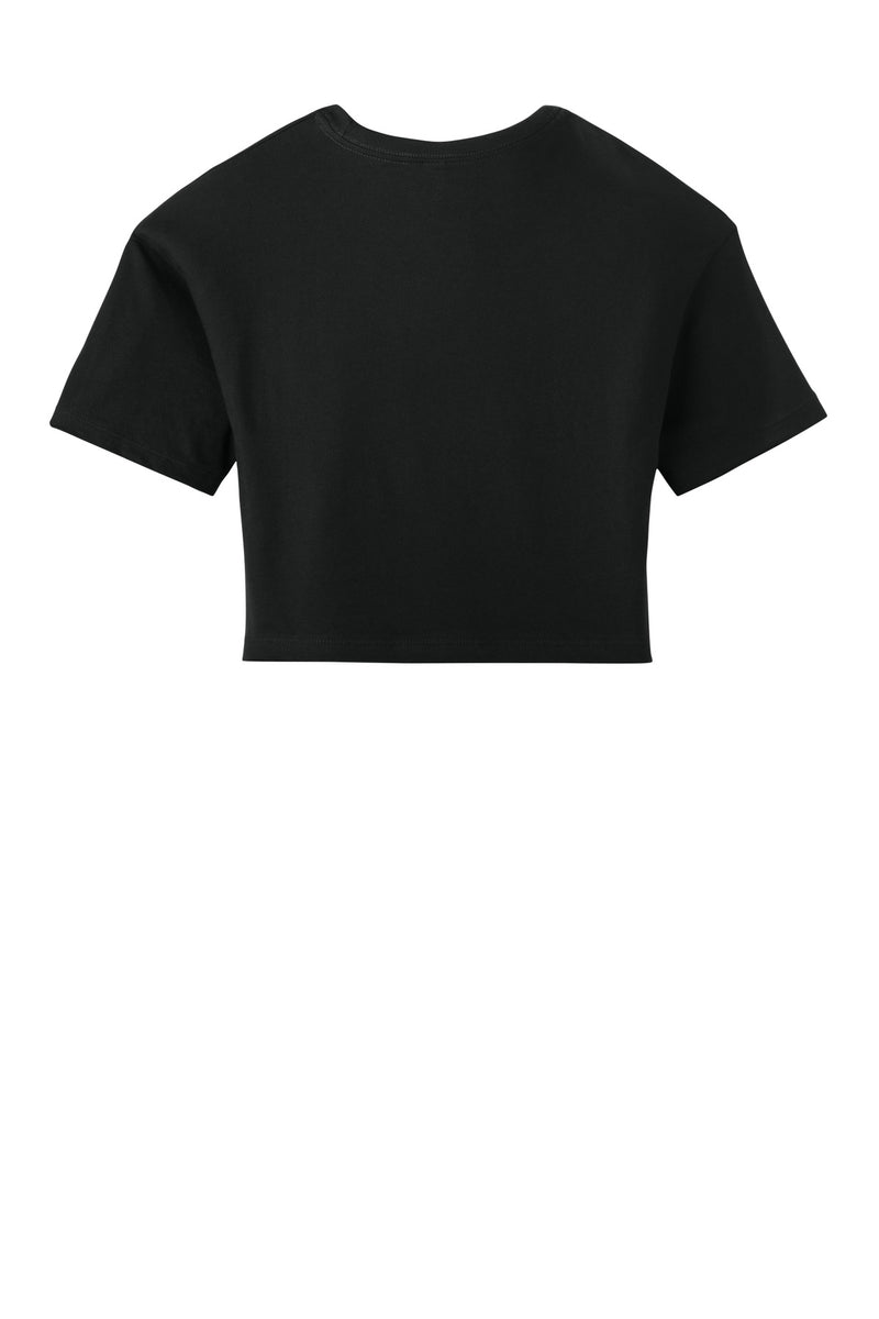 BELLA+CANVAS Women's Jersey Crop Tee - Black