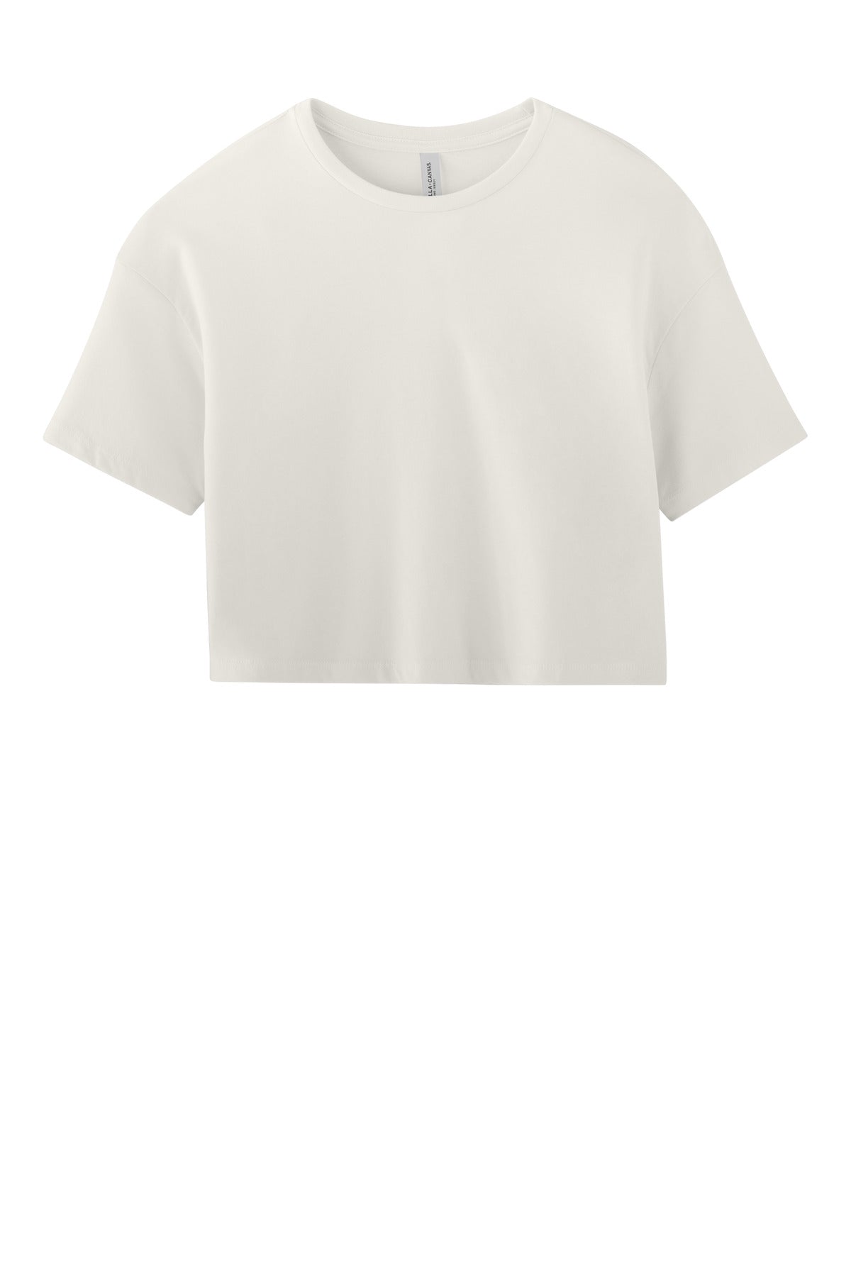 BELLA+CANVAS Women's Jersey Crop Tee - Vintage White